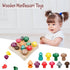 Wooden Toys Mushroom Toy Harvest Game Montessori Educational Learning Shape Sorting & Number Matching Games Sensory Training Easter Birthday Gift ...