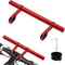 Bike Handlebar Extender, 11.8in Double Bicycle Handlebar Extension Bracket,Multifunctional Aluminum Alloy Bracket Extension for Holding Bicycle Sp...