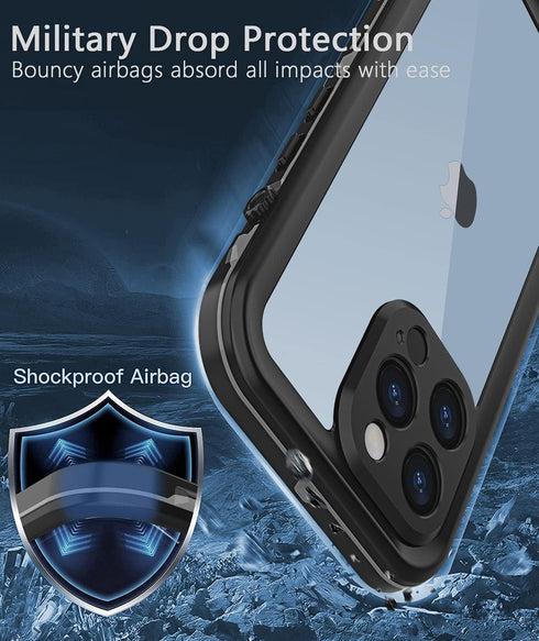 Design for iPhone 13 Pro Max Waterproof Case, Shockproof Dustproof Phone Case with Built-in Screen Protector, Full Body Protective case Cover 6.7'...