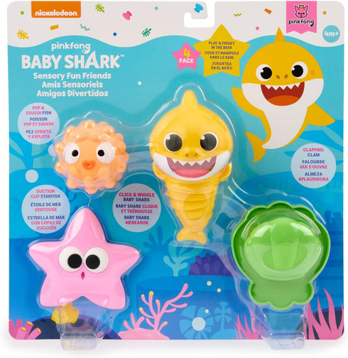 Baby Shark Sensory Fun Friends, 4 Pack, Fidget Toys, Develop Sensory Skills (4+ Months)...