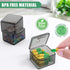 30 Packs Plastic Stackable Organizer Container with Lids, Mini Containers for Beads, Glitter, Slime, Paint or Seed Storage - Black (Black)...