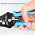 WGGE Automatic Heavy Duty Wire Stripper/Wire Cutter, 3 IN 1 Adjustable Wire Stripper Tool for 8-18 AWG Solid and Stranded Electrical Wire | 10-22 ...