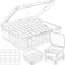 Small Bead Organizers, 31 Pieces Plastic Storage Cases Mini Clear Bead Storage Containers Boxes with Hinged Lid and Large Rectangle Organizing Box...