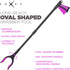 Grabber Reacher Tool - Long 32 Inch (Pink) Aluminum Foldable Pick Up Stick - Strong Grip Magnetic Tip for Store Shelves, Lightweight Trash Picker ...