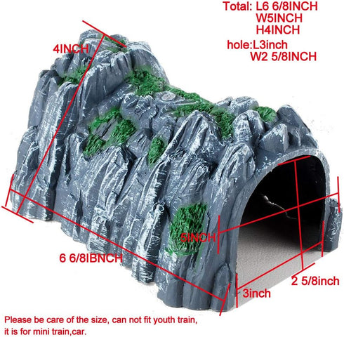 NWFashion Model Scenery 1:160 Scale N Gauge Plastic Rockery Tunnel Track Train Accessories Toy (1PC)...