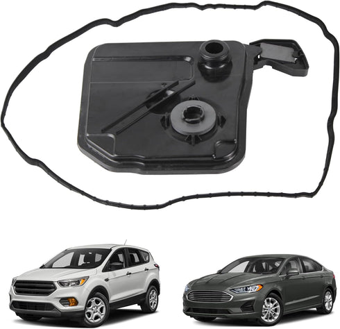 6F35 Automatic Transmission Filter Oil Pan Gasket Kit Compatible with 2012-2020 Ford Escape Fusion Edge Transit Connect Explorer Taurus Lincoln MK...