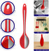 Silicone Spoons for Cooking, Serving Spoons Silicone Cooking Spoons for Mixing, Stirring & Basting, 10 INCHES, Nonstick Heat Resistant (3 PCS Red)...