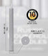 Hyoola 10 Inch Dinner Candles - 12 Pack - Light Gray Tall Unscented Rustic Long Burning Candle Sticks...