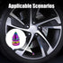 4 PCS Car Tire Valve Caps, Spiked Aluminum Alloy Tire Trim Accessories, Dustproof Tire Wheel Stem Covers, Universal Air Stem Cap for Auto, Trucks,...