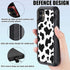 Compatible for iPhone 11 Case with Screen Protector Cute Luxury Cow Print Design for Women Girls, Shockproof 3-Layer Full Body Rugged Heavy Duty P...