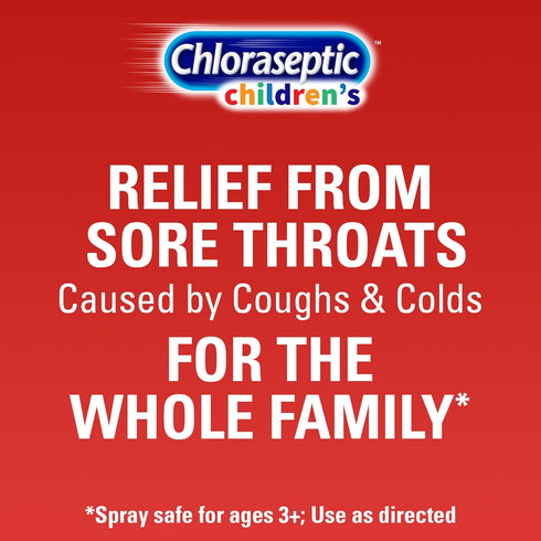 Chloraseptic Children’s Sore Throat Spray, Cherry-Licious, 6 oz...