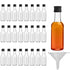 Mini Plastic Bottles with Lids (24 Pack) - Empty 1.7oz Shot Bottles - Small Miniature Bottles for Alcohol, Spirits, Liquor - Funnel Included...