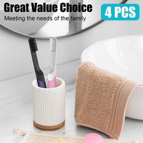 Toothbrush Replacement Heads for Quip, SAREAL 4 Pack Adult Refill Electric Brush Heads for Quip Toothbrush Heads, Electric Brush Heads Refill for ...