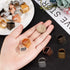 PandaHall 30pcs 5 Colors Brass Ring Blanks Pad Rectangle Ring Pad Adjustable Finger Ring Base for Embellishment Jewelry Making...