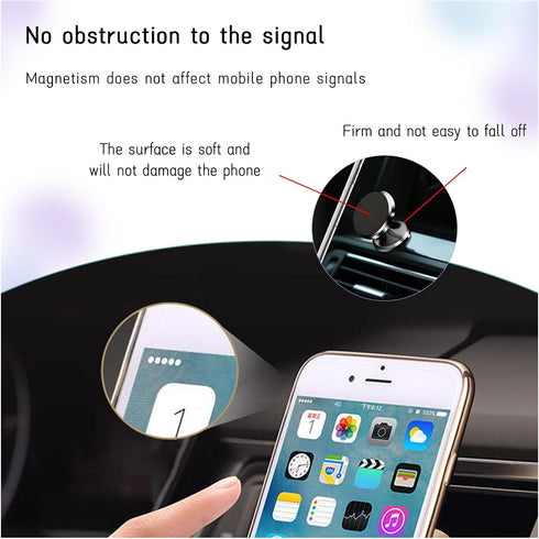 Car Magnetic Phone Holder, 360 Degree Adjustable Strong Magnet Cell Phone Holder Mount for Auto Dashboard, Universal Vehicle Cellphone Accessories...