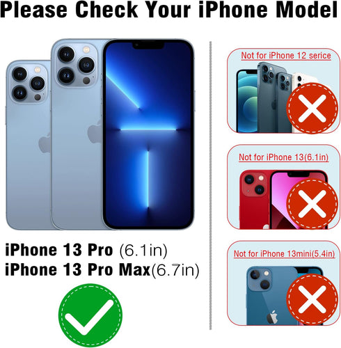 Xfilm Bling Diamond Camera Lens Protector for iPhone 13 Pro/iPhone 13 Pro Max, HD Clear Tempered Glass Camera Lens Protection Cover, Case Friendly...