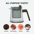Glass Teapot with Removable Glass Infuser, Teapot Kettle for Blooming and Loose Leaf, Borosilicate Glass Tea Maker 17oz/500ml...