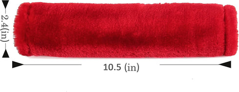 Amooca Soft Faux Fur Universal Fit Seatbelt Cover Car Truck SUV Airplane Seat Belt Shoulder Pad for Carmera Backpack Straps Neck Cushion Protector...