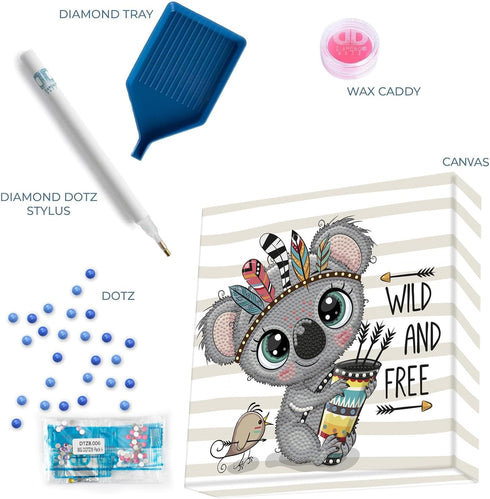 DIAMOND DOTZ ® - Wild & Free Dotz Box, Partial Drill, Round Dotz, Diamond Painting Kits, Diamond Art Kits for Adults, Gem Art, Diamond Art, Kits, ...