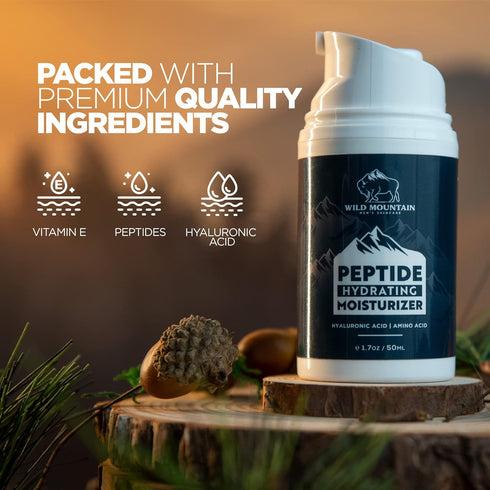 Peptide Moisturizer for Men - Mens Face Moisturizer - Face Moisturizer for Men - Mens Moisturizer - Mens Facial Moisturizer - Mens Face Lotion - F...