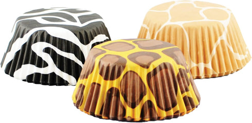 Fox Run Animal Prints Paper Muffin and Cupcake Liners, Set of 75, Standard Size Wrappers...