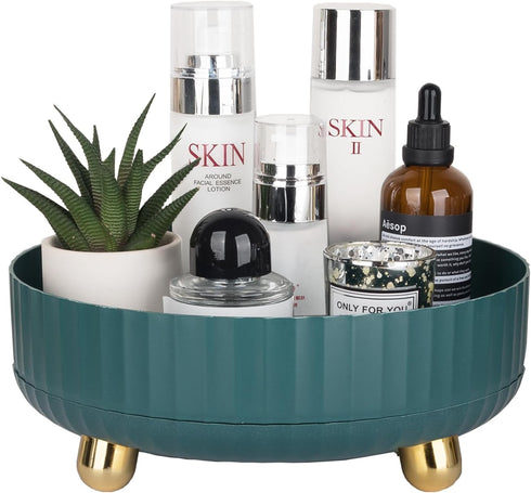 Anyoifax Makeup Perfume Organizer Tray 360 Degree Rotating Lazy Susan Skincare Lotion Organizer Spinning Cosmetics Storage for Dresser, Vanity, Ba...