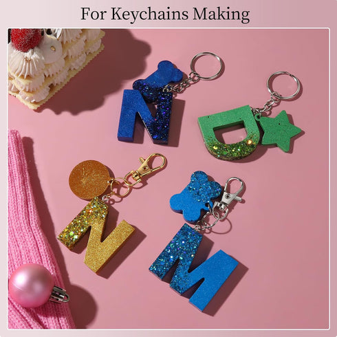 LEOBRO Jump Rings, 968pcs Jewelry Making Supplies, Jump Rings for Jewelry Making, Gold Silver Jump Rings for Charm, Lobster Claw Clasps for Neckla...