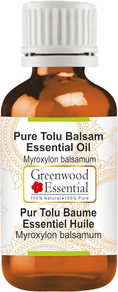 Pure Tolu Balsam Essential Oil (Myroxylon balsamum) Steam Distilled 15ml (0.50 oz)...