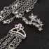 fxmimior Women Bridal Vintage Star Long Tassels Rhinestones Shiny Stud Dangle Earrings Fashion Silver Simple Earrings for Women and Girls (Silver)...