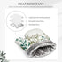 Herbs and Wild Flowers Oven Mitts and Pot Holders Sets of 4, Colorful Botanical Silicone Oven Mitts Heat Resistant, Non-Slip BBQGloves for Chef Ki...