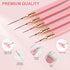 Artdone nail art brushes set kit acrylic supplies dotter striping polish markers barrier tape strips pens fine tip accessories tools decorations d...