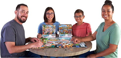 RoseArt - Back to The Past - Ice Cream Truck Day - 1000 Piece Jigsaw Puzzle for Adults...