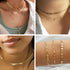 Kyutong 5 Meters Circle Sequins Link Chain Roll Gold Jewelry Chains for Making Jewelry Stainless Steel Chain Bulk with Lobster Clasps and Jump Rin...