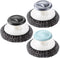 3 Pack Stainless Steel Scrubber with Handle?Heavy Duty Cleaning Supplies for Pots, Pans, Grills, Ovens & Other Tough Jobs (black.grey. blue)...