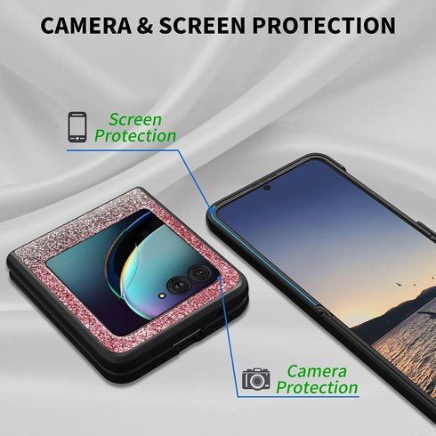 for Moto Razr Plus 2023 Case for Motorola Razr Plus Case Slim Lightweight Hard PC Shook Proof Protective Phone Case for Motorola Razr Plus 2023 Re...