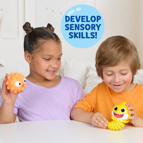 Baby Shark Sensory Fun Friends, 2 Pack, Fidget Toys, Develop Sensory Skills (4+ Months)...