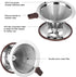Pour Over Coffee Dripper, Reusable Paperless Coffee Filter,Professional Stainless Steel Drip Cone Brew Coffee Strainer,Upgraded Double Micro Mesh ...