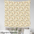 Camping Theme Fabric by The Yard Cartoon Cute Camper Camera Decorative Fabric for Kids Teens Adults Wild Rustic Jungle Adventure Style Fabric for ...