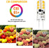 YUIIP G4 LED Bulb 2W, 12V JC G4 Bi Pin Bulb, 20W Halogen Bulb Replacement, Warm White 2700K G4 LED Light Bulbs for Under Cabinet Puck Light, Chand...