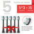 Replacement Toothbrush Heads Compatible with AquaSonic Black Series, Vibe Series, Black Series Pro,and for Duo Series Pro Electric Toothbrush Blac...