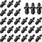 100 Pcs 1/4 Goof Drip Line Plugs Irrigation Black Barbed Hose End Plug Irrigation End Plugs for Drip Line...