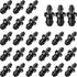 100 Pcs 1/4 Goof Drip Line Plugs Irrigation Black Barbed Hose End Plug Irrigation End Plugs for Drip Line...