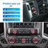 Radio Fan Climate Auto Menu Knob Control Button Trim Center Console Knob Cover Decor Fit for 2014-2018 Chevy Silverado & GMC Sierra Accessories 8p...