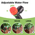 Maotong 32 Pack New Easy-Connect Drip Emitters Sprays for 1/4" Drip Irrigation Tubing (16 Pcs Quick-Connect Emitters Vortex+16 Pcs Quick-Connect E...