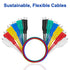 12PCS Alligator Clips Electrical, 6 Clolors Premium Test Leads Set, 22AWG Flexible Copper Wire for Test Probes, 21.5 Inches Jumping Wires are Sold...