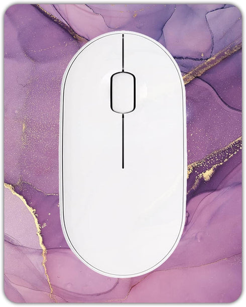 Small Mouse pad mall, only Takes up Mouse Space, Mini Travel Carry Washable Lycra Non-Slip Rubber Base, Office, Small Space, 5x6inches, Purple...