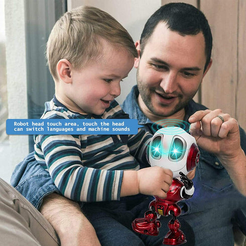 Talking Robot for Kids Toys - Mini Robot Toys That Repeats What You Say, Toys for 3 4 5 6 7 8 Year Old Girls and Boys,Christmas Toys for Age 3+ Bo...