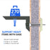 Drywall Anchor with Included Bolts for 1/4”-20, Heavy Duty Hollow Drywall Anchors for TV Mounting Kit, Stainless Steel Hollow Wall Anchors Holds u...