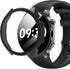 Compatible for OnePlus Watch 2 Case, Lamshaw Hard PC Case with Screen Protector Compatible for OnePlus Watch 2 Smartwatch (2 Pack-Black+Black)...