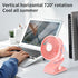 Portable Clip on Fan, 360° Rotate Battery Operated Stroller Fan, 3 Speed Quiet Mini Personal Desk Fan, USB Rechargeable Clooing Fan for Outdoor Ca...